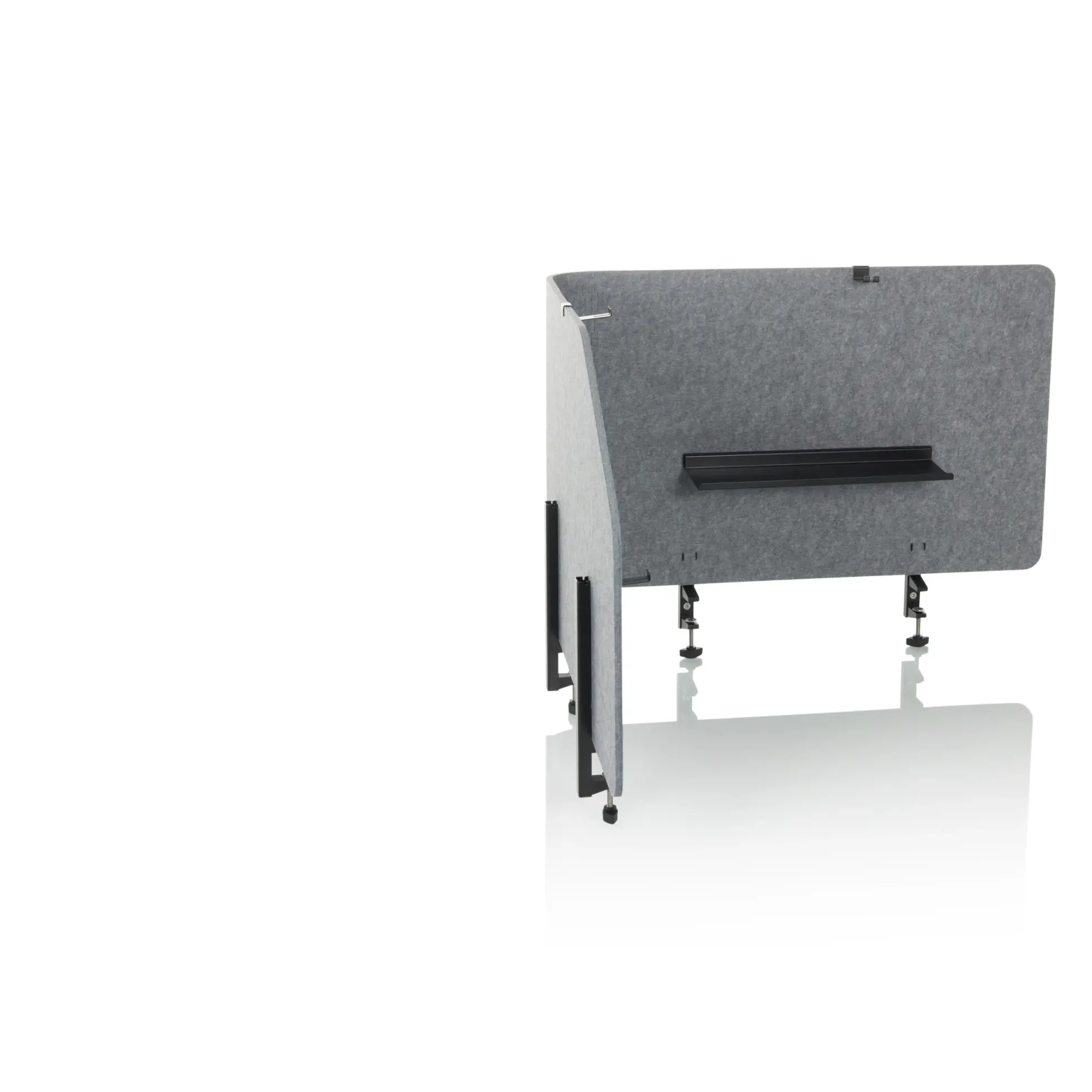 FLEXMIUT T TOP | 160 cm - Tischtrennwand Grau