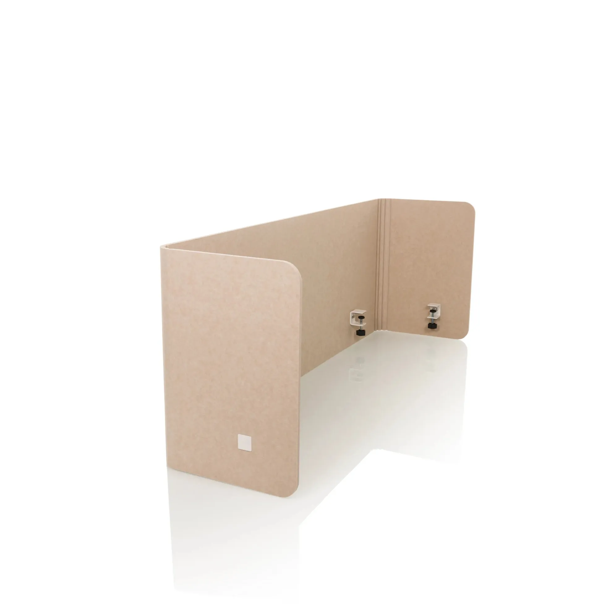 FLEXMIUT U | 160 cm - Tischtrennwand Beige