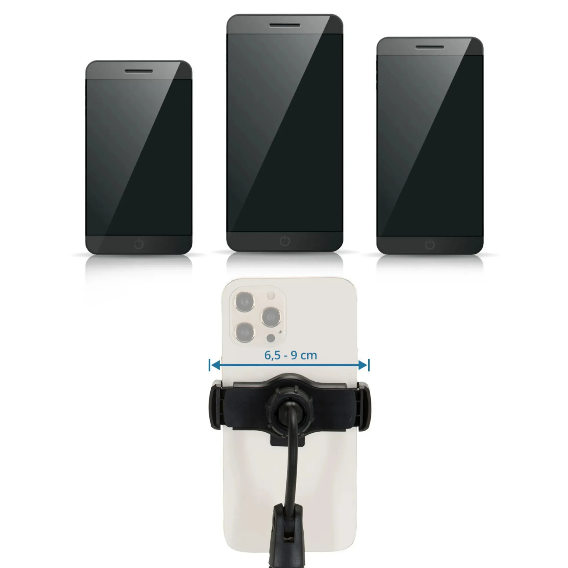 FLEXMOBI II - Handy & Tablet Halterung Schwarz