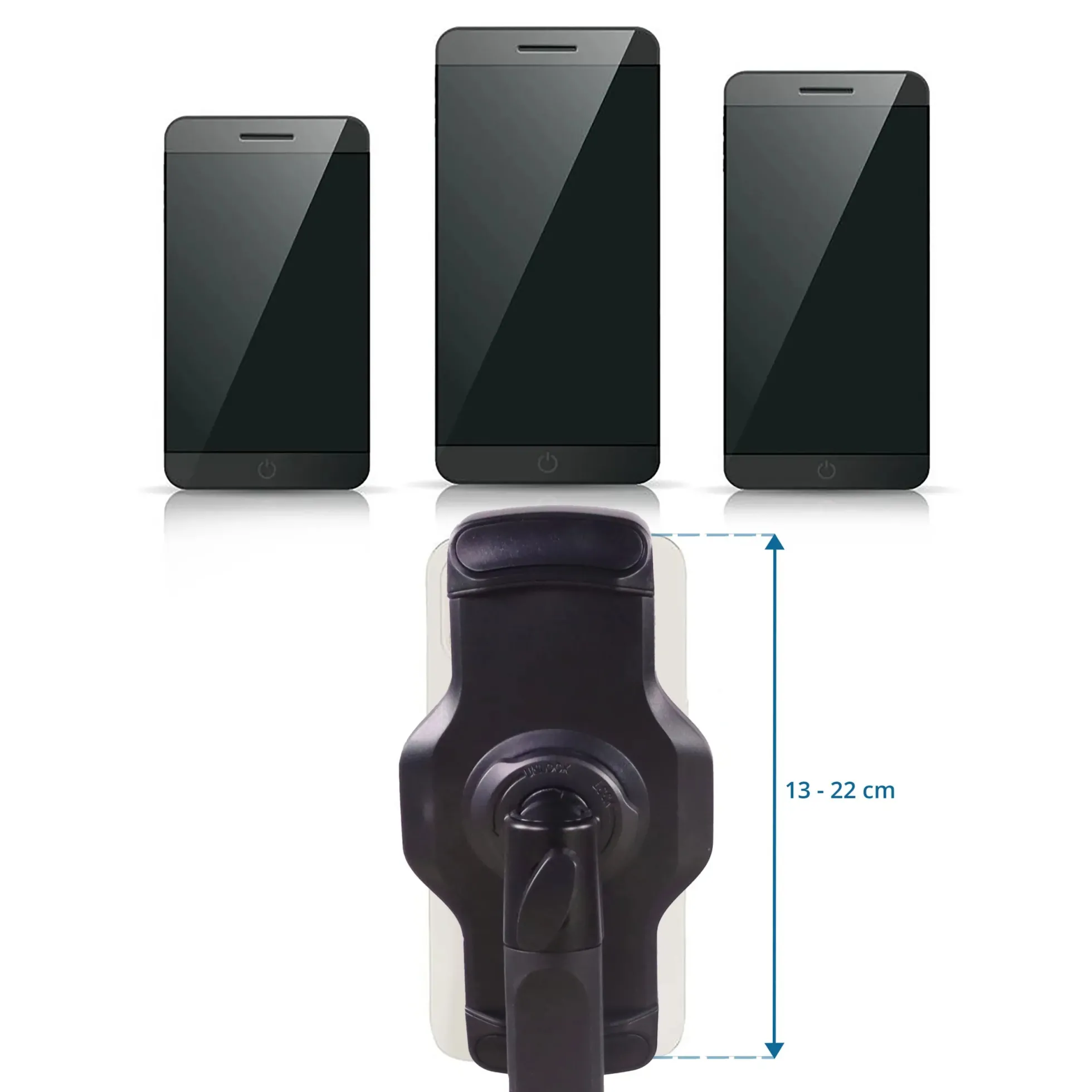 FLEXMOBI III - Handy & Tablet Halterung Schwarz