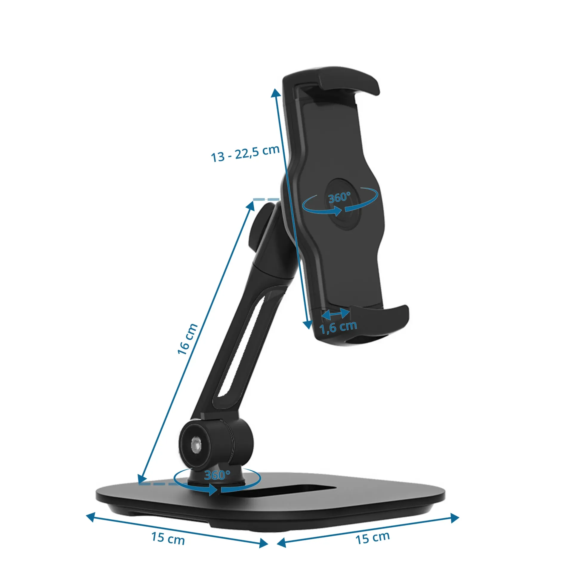 FLEXMOBI IV - Handy & Tablet Halterung Schwarz
