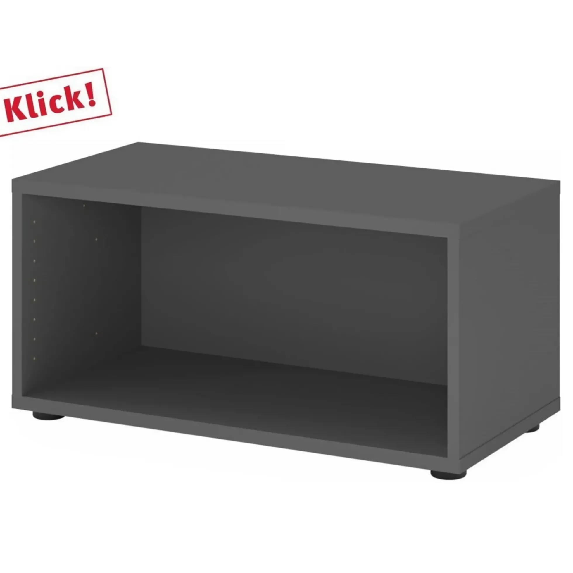 FlexWall | 1 OH | Korpus mit Stellfüßen Graphit