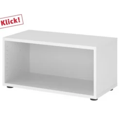 FlexWall | 1 OH | Korpus mit Stellfüßen Weiß