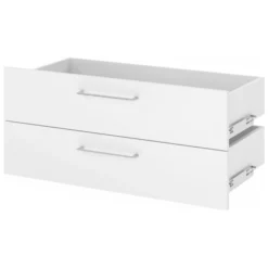 FlexWall | 1 OH | 2 Schubkästen Weiß