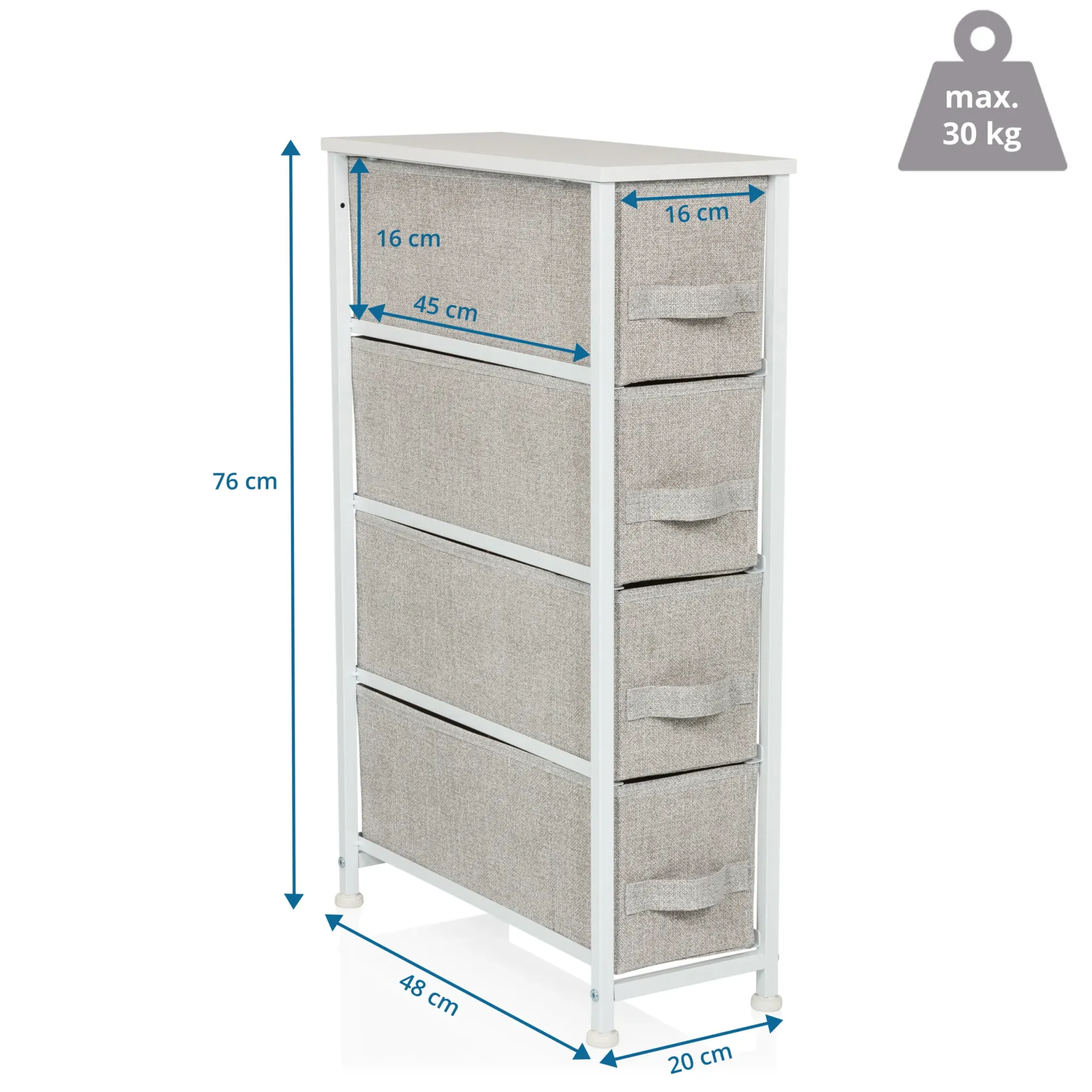 FOLDRESS S - Kommode Grau