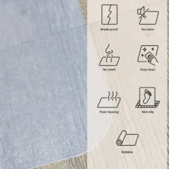 FORTIFLEX | für Hartböden - Bodenschutzmatte 150 x 116 Milchweiß