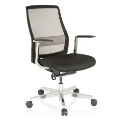 FOUNTAINE PRO - High End Bürostuhl Schwarz