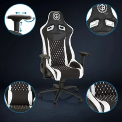 GAMEBREAKER SX 04 - Gamingstuhl Schwarz/Weiß