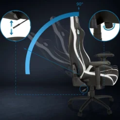 GAMEBREAKER SX 04 - Gamingstuhl Schwarz/Weiß
