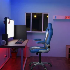 GAME SPORT - Gamingstuhl Schwarz/Weiß/Blau