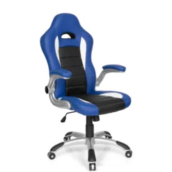 GAME SPORT - Gamingstuhl Schwarz/Weiß/Blau