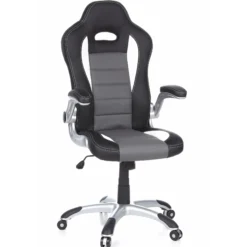 GAME SPORT - Gamingstuhl Schwarz/Weiß/Grau