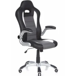 GAME SPORT - Gamingstuhl Schwarz/Weiß/Grau