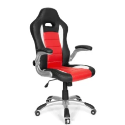 GAME SPORT - Gamingstuhl Weiß/Schwarz/Rot