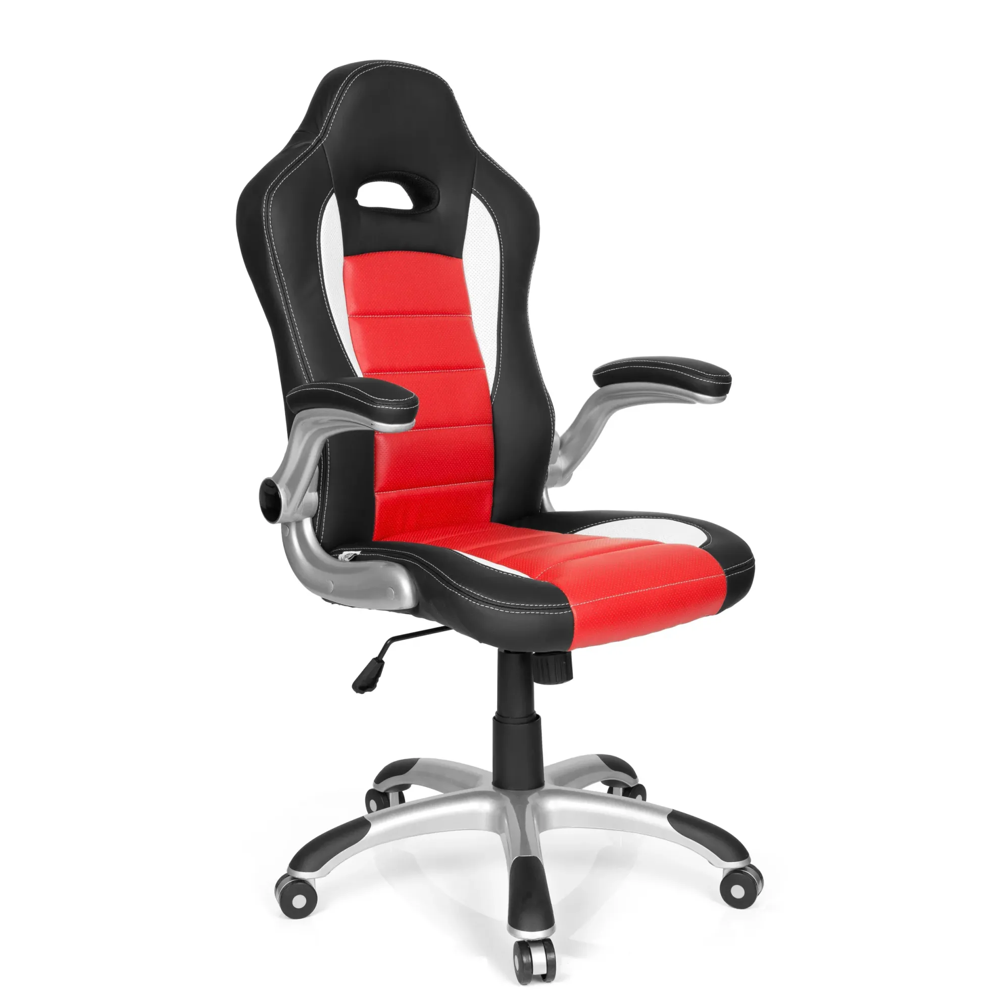 GAME SPORT - Gamingstuhl Weiß/Schwarz/Rot
