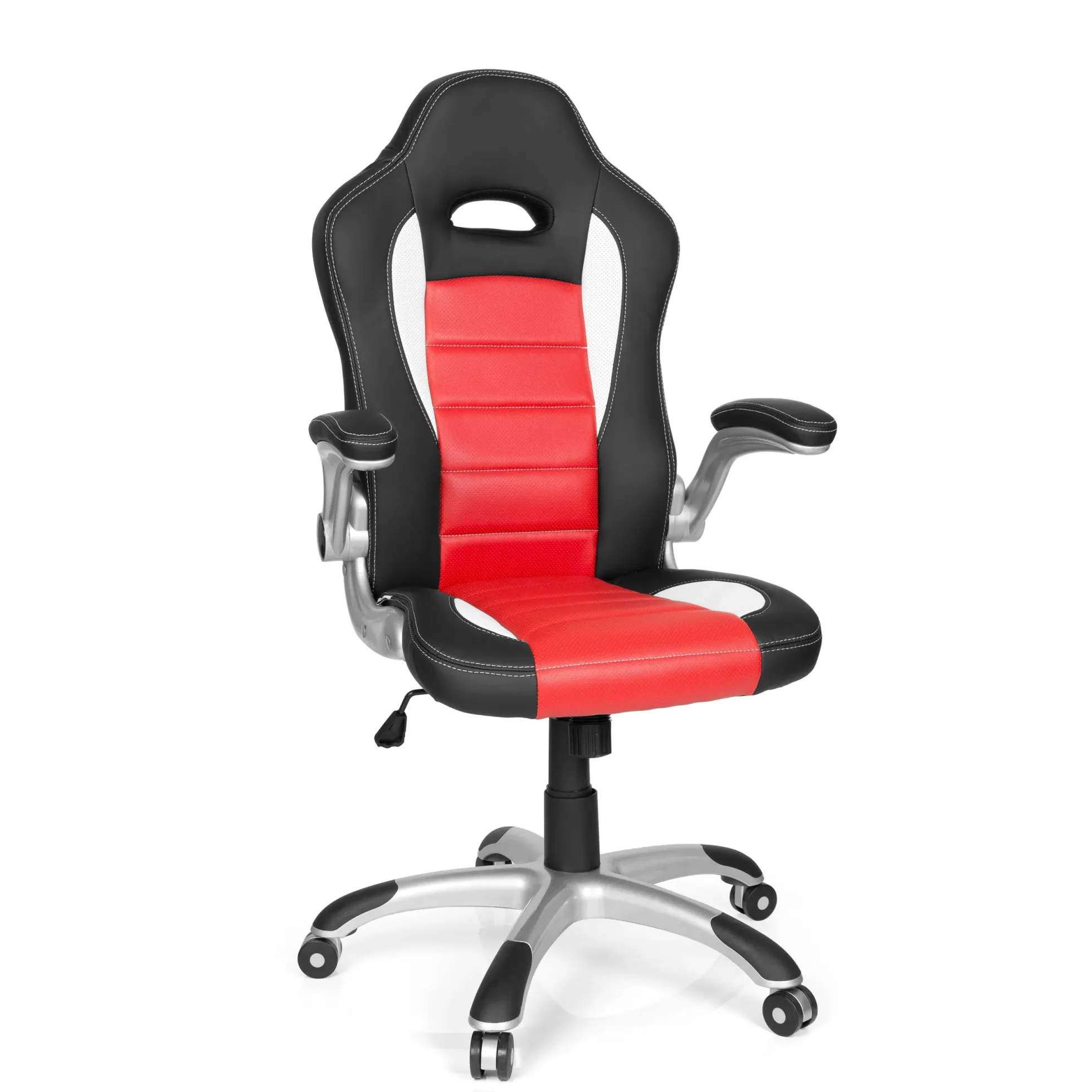 GAME SPORT - Gamingstuhl Weiß/Schwarz/Rot