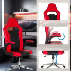 GAME SPORT PRO - Gamingstuhl Schwarz/Rot