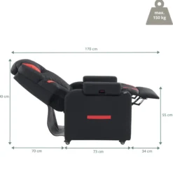 Game Sport RX - Loungesessel Schwarz/Rot