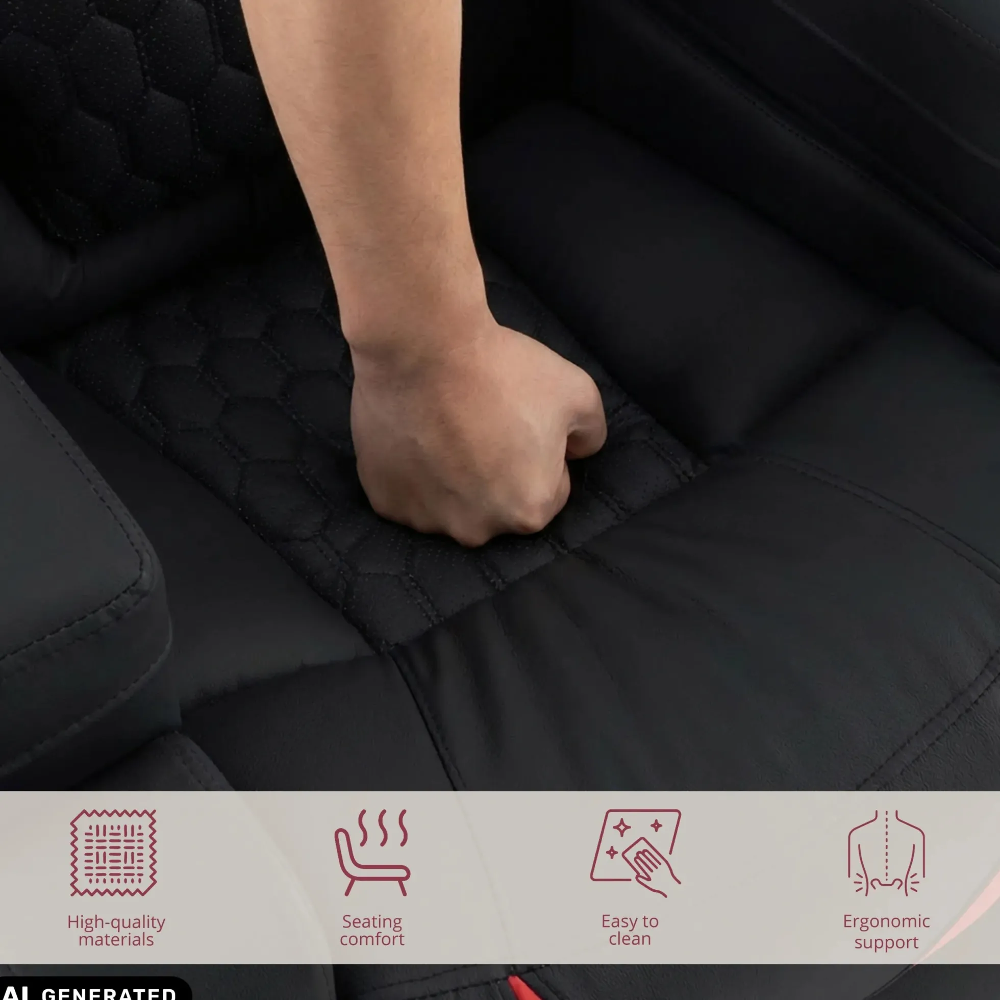 Game Sport RX - Loungesessel Schwarz/Rot