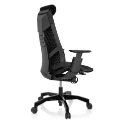 GENIDIA BLACK | Stoff - High End Bürostuhl Schwarz