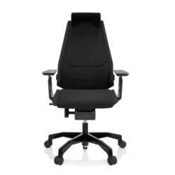 GENIDIA BLACK | Stoff - High End Bürostuhl Schwarz