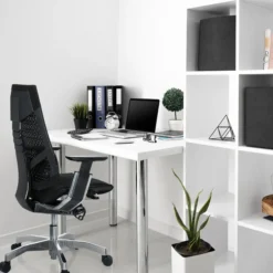 GENIDIA - High End Bürostuhl Schwarz