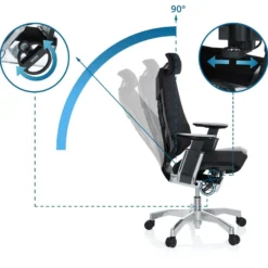 GENIDIA PRO - High End Bürostuhl Schwarz