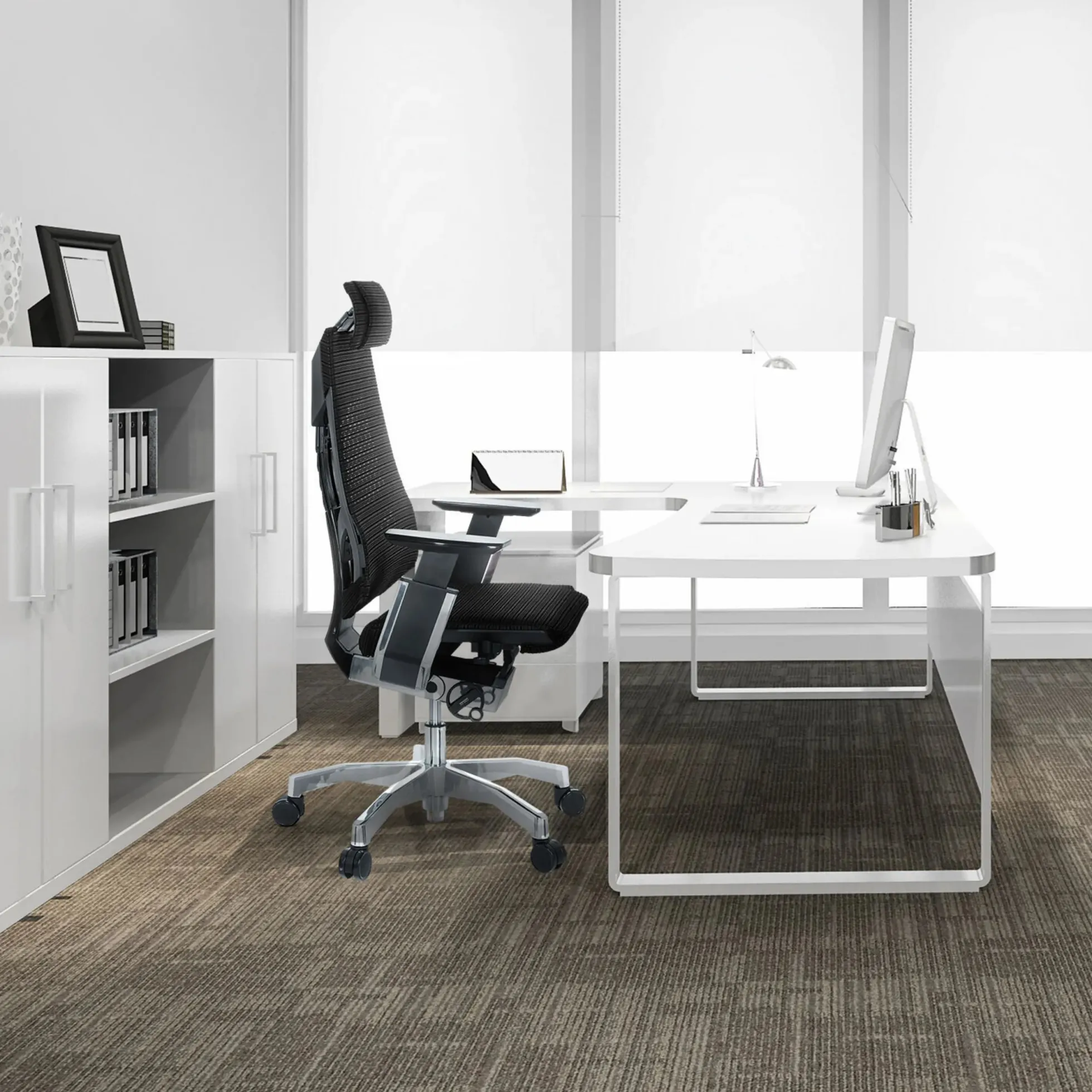 GENIDIA PRO - High End Bürostuhl Schwarz