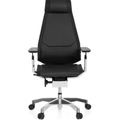 GENIDIA PRO | Leder - High End Bürostuhl Schwarz