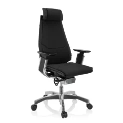 GENIDIA PRO | Stoff - High End Bürostuhl Schwarz