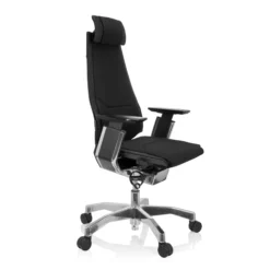 GENIDIA PRO | Stoff - High End Bürostuhl Schwarz