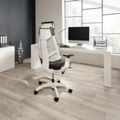 GENIDIA PRO WHITE - High End Bürostuhl Schwarz