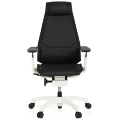 GENIDIA PRO WHITE Leder - High End Bürostuhl Schwarz