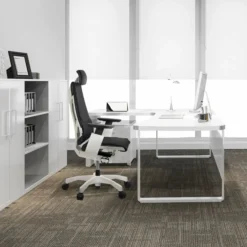 GENIDIA PRO WHITE Leder - High End Bürostuhl Schwarz