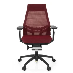 GENIDIA SMART BLACK | Netz - Profi Bürostuhl Rot/Schwarz