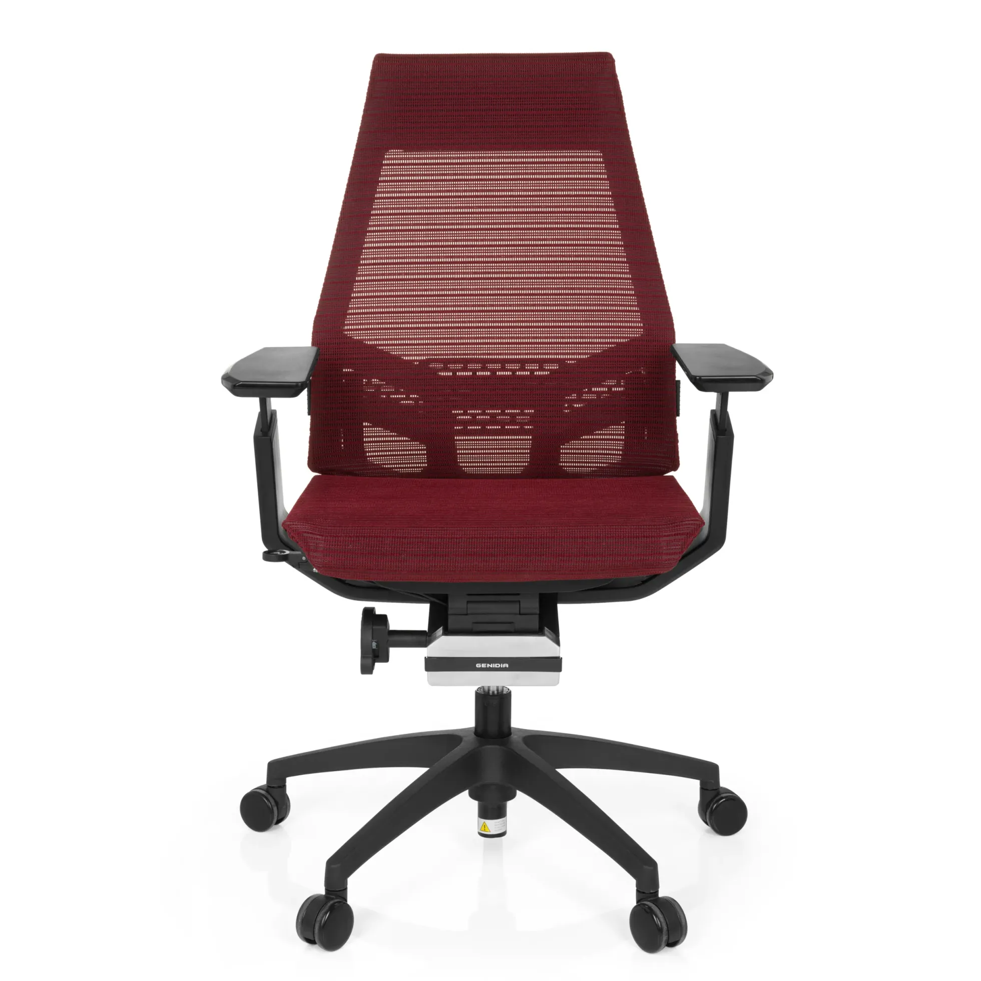 GENIDIA SMART BLACK | Netz - Profi Bürostuhl Rot/Schwarz