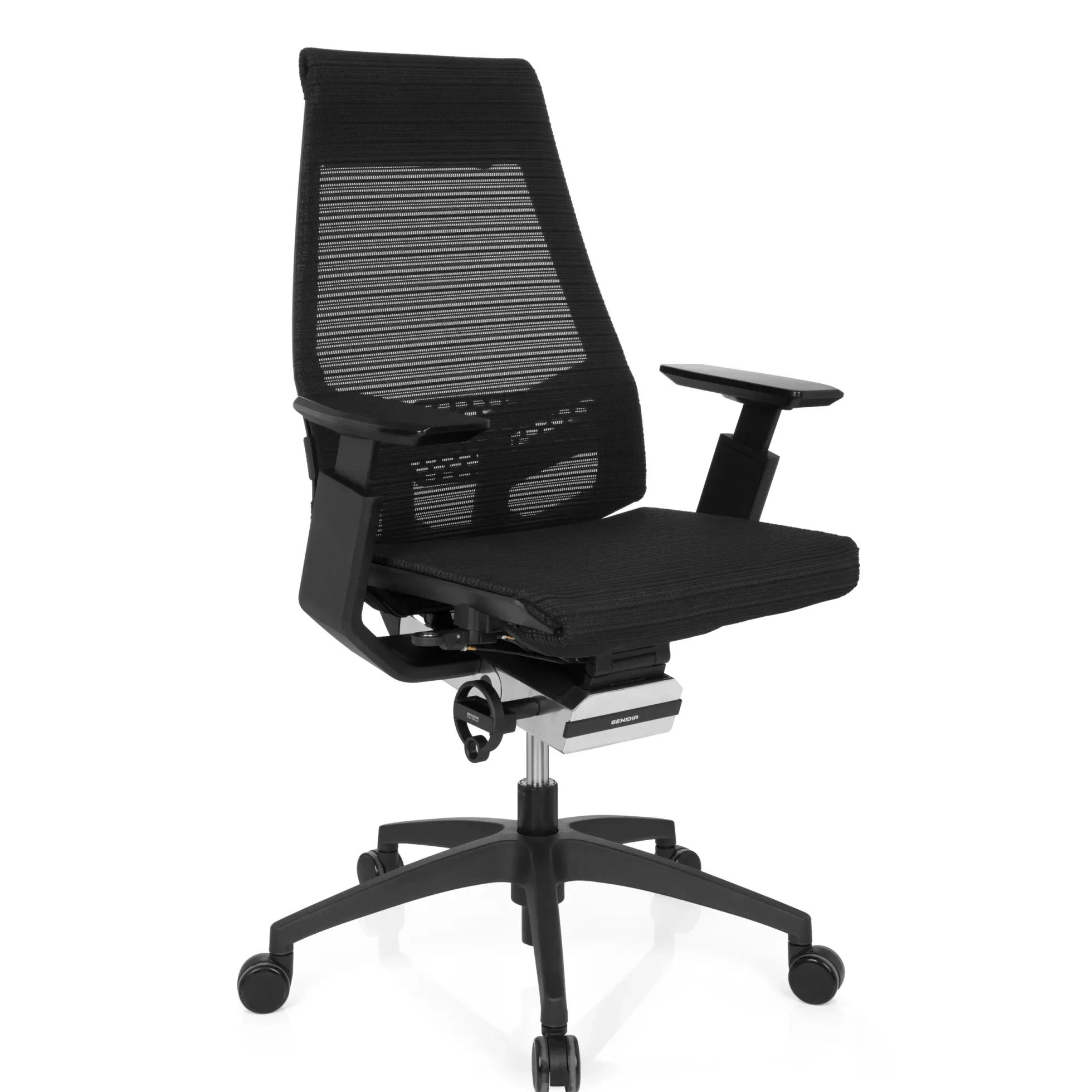 GENIDIA SMART BLACK | Netz - Profi Bürostuhl Schwarz