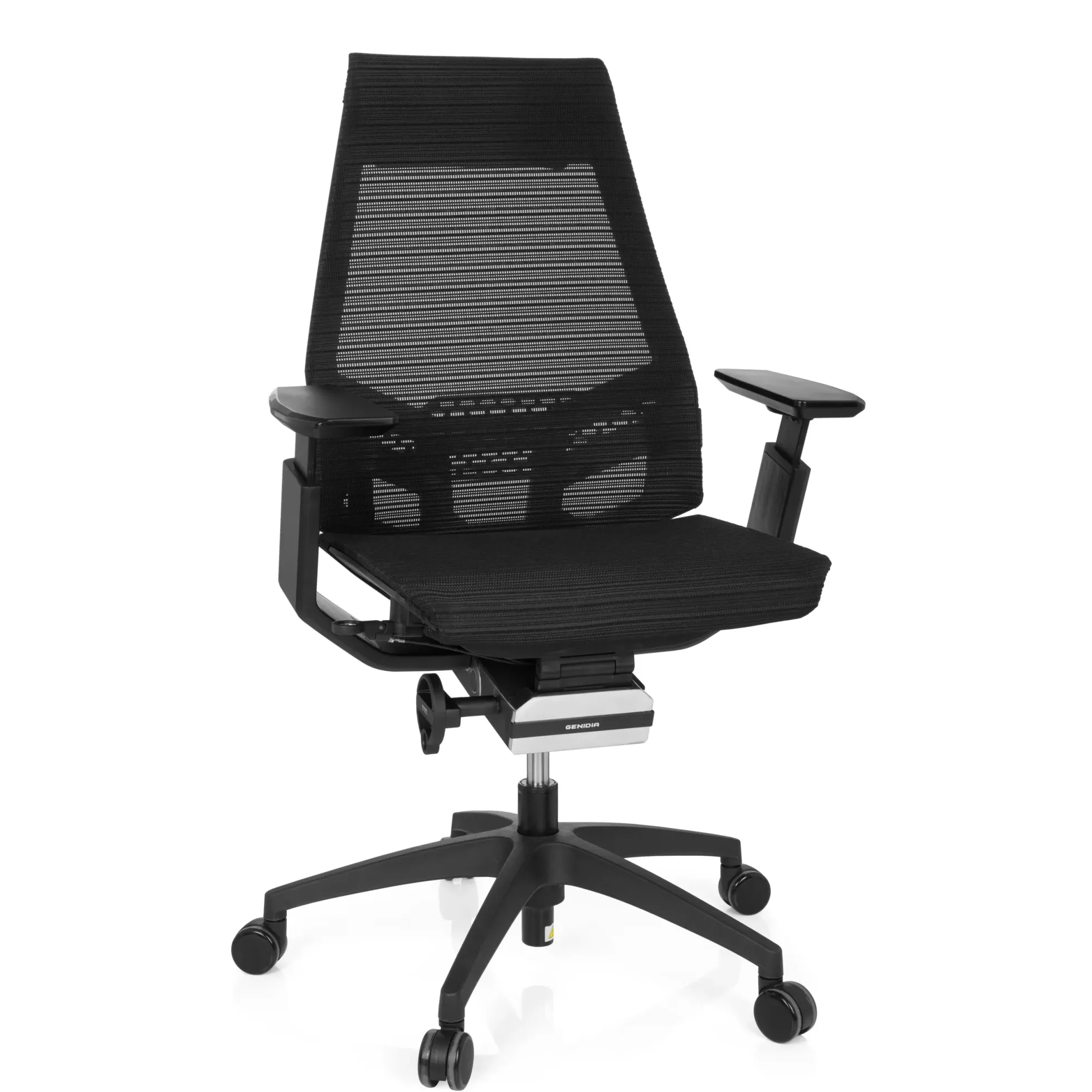 GENIDIA SMART BLACK | Netz - Profi Bürostuhl Schwarz
