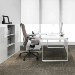 GENIDIA SMART WHITE | Netz - Profi Bürostuhl Grau/Weiß