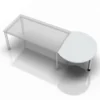 HA60 / HA80 / HA160 Ansatztisch 80x100 Grau