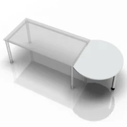 HA60 / HA80 / HA160 Ansatztisch 80x100 Grau
