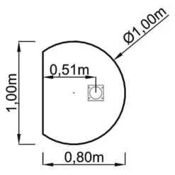 HA60 / HA80 / HA160 Ansatztisch 80x100 Weiß