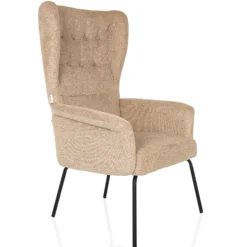 HAVENIO - Polstersessel Beige