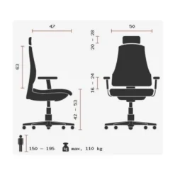 HEAD POINT RS - Profi Bürostuhl Weiß