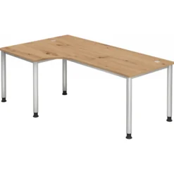 HILO 82 S | Schreibtisch 200 x 120 höhenverstellbar Asteiche