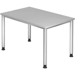HILO 12 S | Schreibtisch 120 x 80 höhenverstellbar Grau