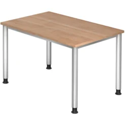HILO 12 S | Schreibtisch 120 x 80 höhenverstellbar Nussbaum