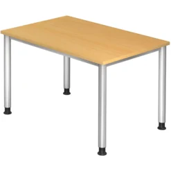 HILO 12 S | Schreibtisch 120 x 80 höhenverstellbar Buche