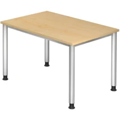 HILO 12 S | Schreibtisch 120 x 80 höhenverstellbar Ahorn