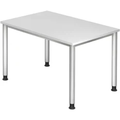 HILO 12 S | Schreibtisch 120 x 80 höhenverstellbar Weiß
